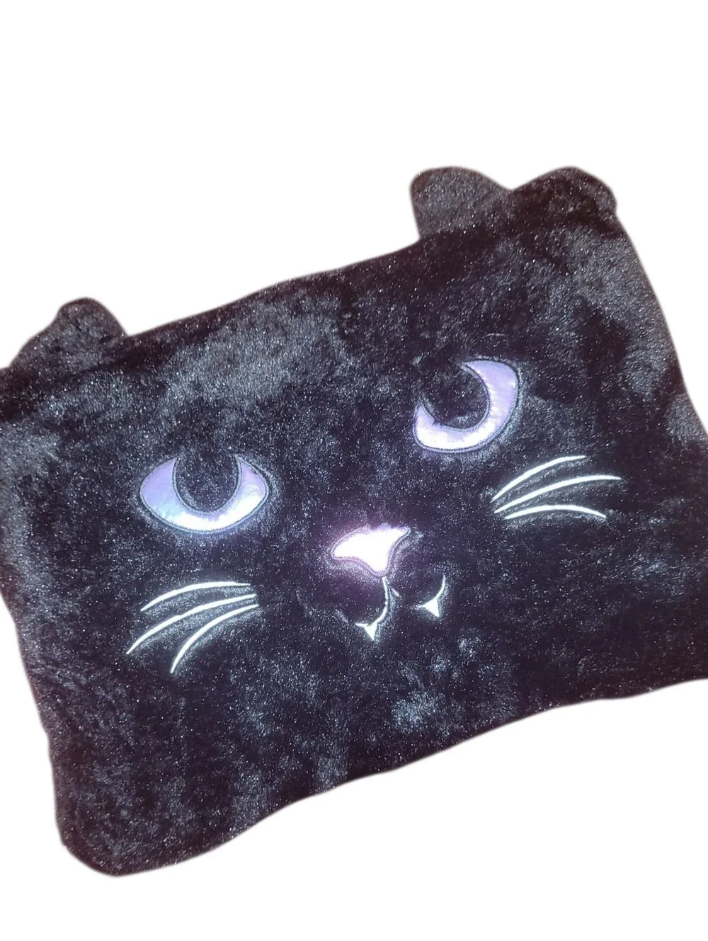 Black Cat Plush Soft Decorative Pillow